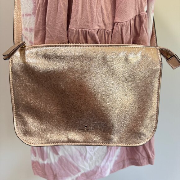 KATE SPADE Holiday Lane Val Crossbody Bag in Rose Gold - Picture 2 of 11